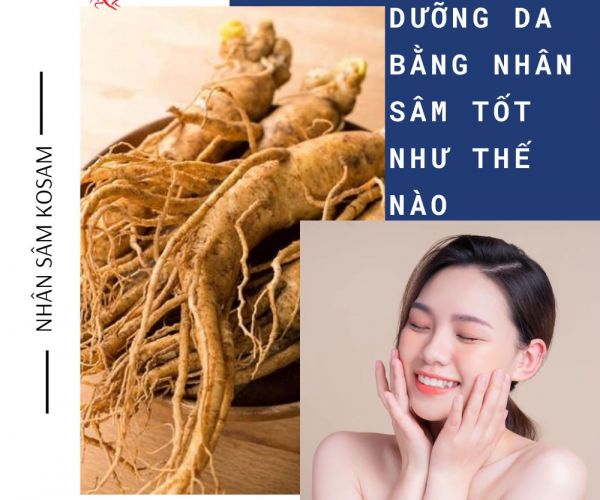 Dưỡng Da Bằng Nhân Sâm Tốt Như Thế Nào