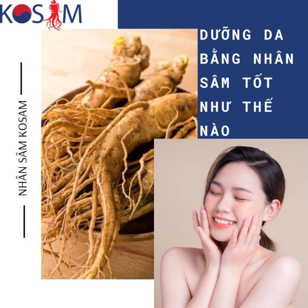 Dưỡng Da Bằng Nhân Sâm Tốt Như Thế Nào