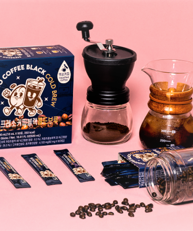 Cà phê đen Espresso ủ lạnh 500ml (10mlx 50 gói)