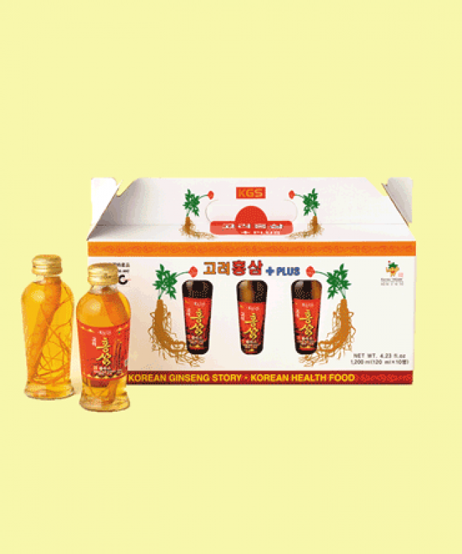 Nước hồng sâm có củ KGS 1200ml (120ml x 10chai)