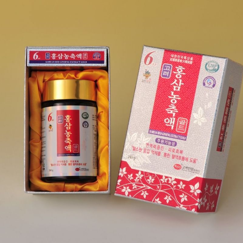 Cao hồng sâm ánh bạc gold KGS 240g (4.5mg/g)