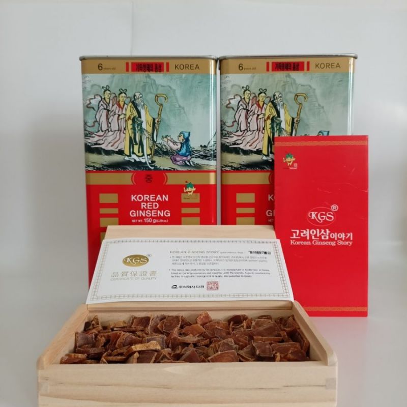 Sâm củ khô KGS 150g (củ trung: 11-15)