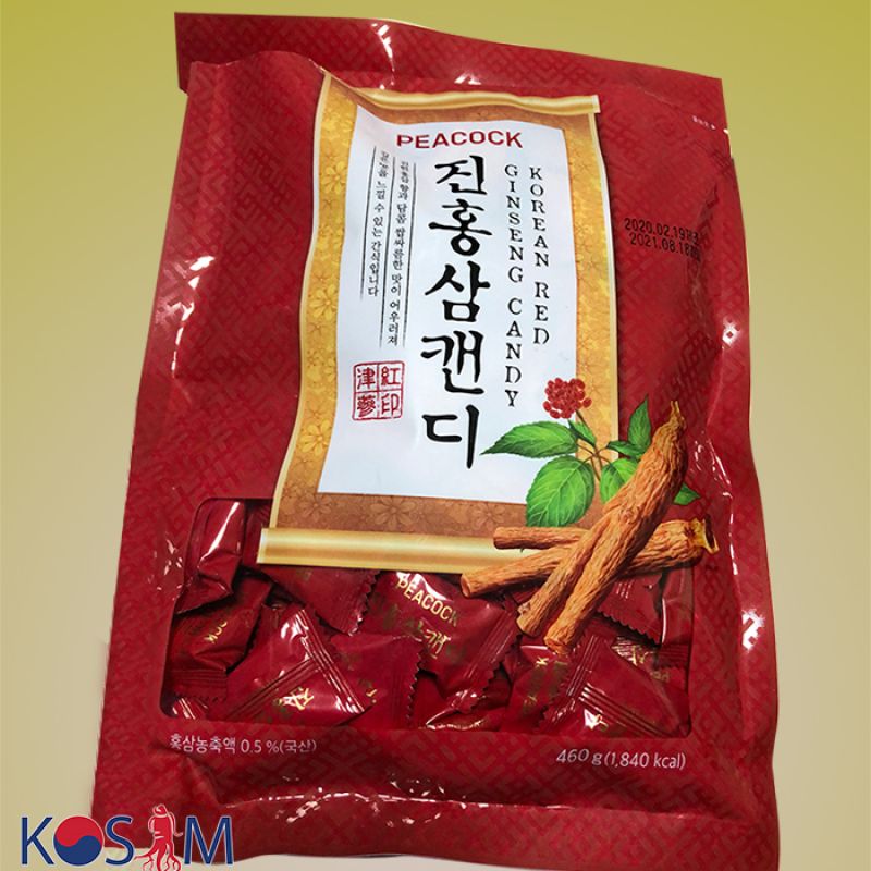 Kẹo hồng sâm không đường 460gr